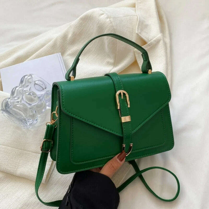 Minimalist Crossbody Bag with Top Handle - Simple & Chic