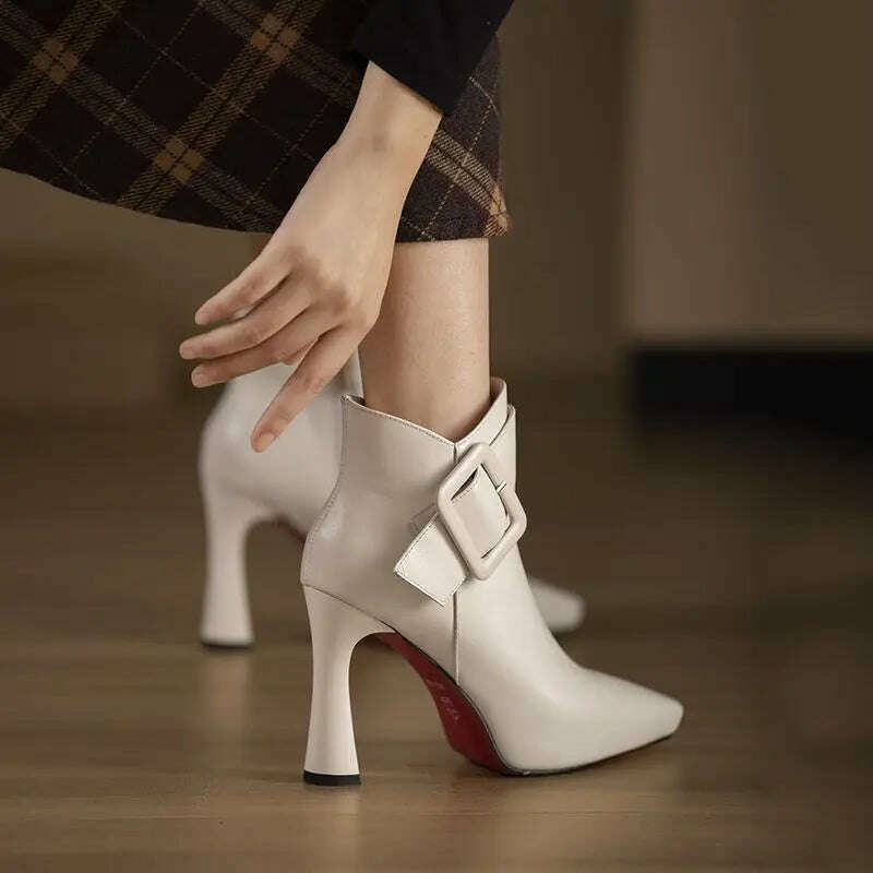 JMPRS Women's High Heel Ankle Boots