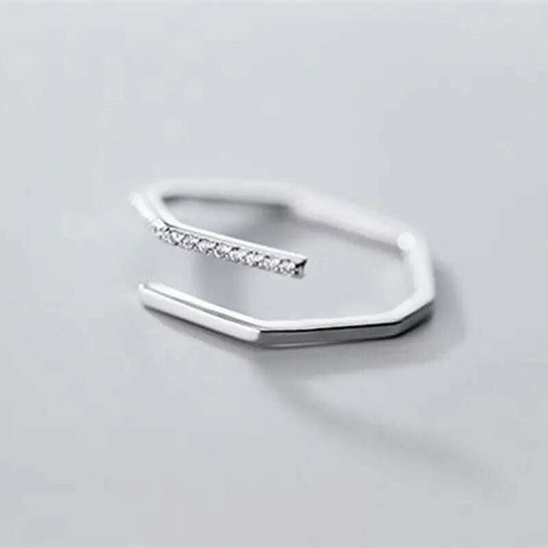 New 2024 Minimalist Thin Rings For Women Wedding Brilliant Cubic Zircon High Quality Versatile Female Finger Ring Jewelry Gifts