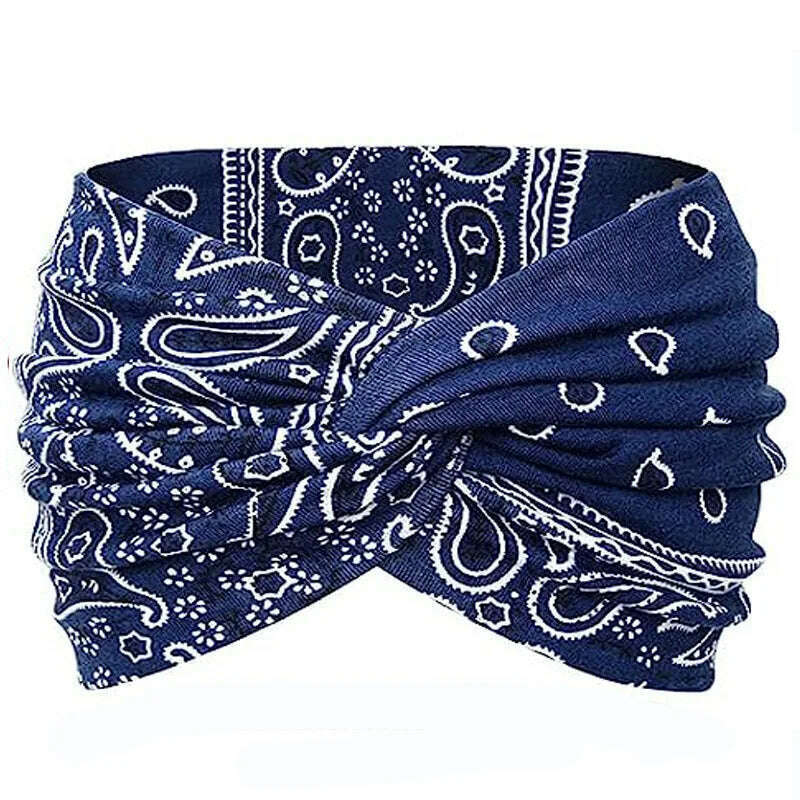 Leopard Print Yoga Headband for Women.