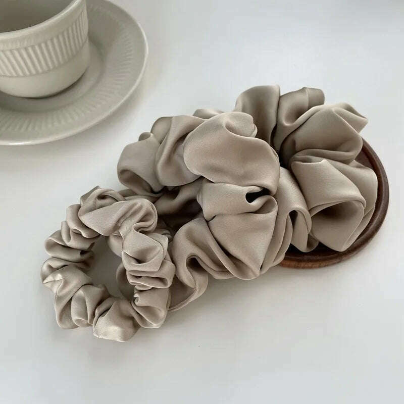 Oversize Satin Scrunchies Elastic Hair Ties