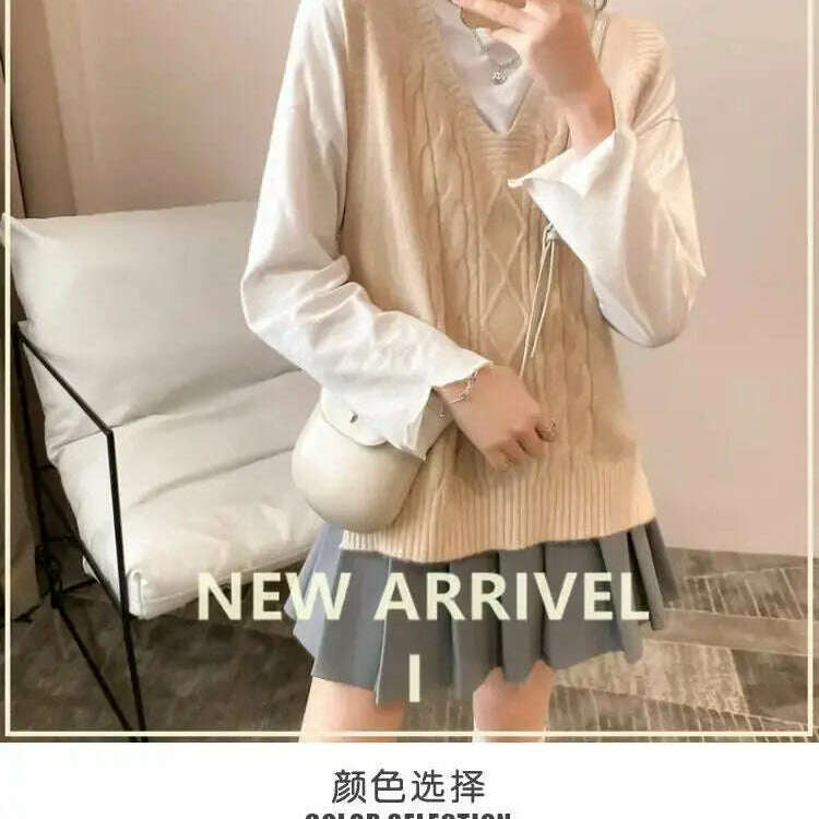 2024 Women's Knitted Vest: V-Neck, Sleeveless Pullover - D&M Boutique