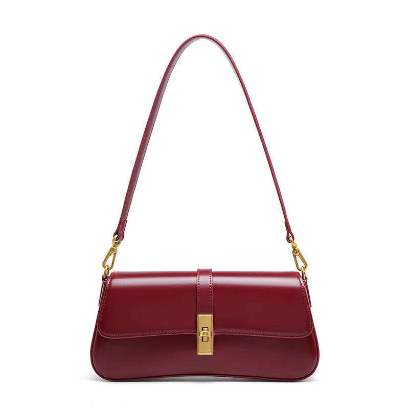 YANATARI Cowhide Leather Crossbody Bag - Vintage Luxury