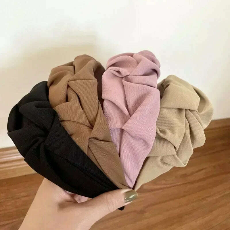 Wide Flower Hoop Headbands.