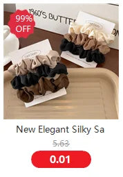 Satin Solid Color Scrunchies