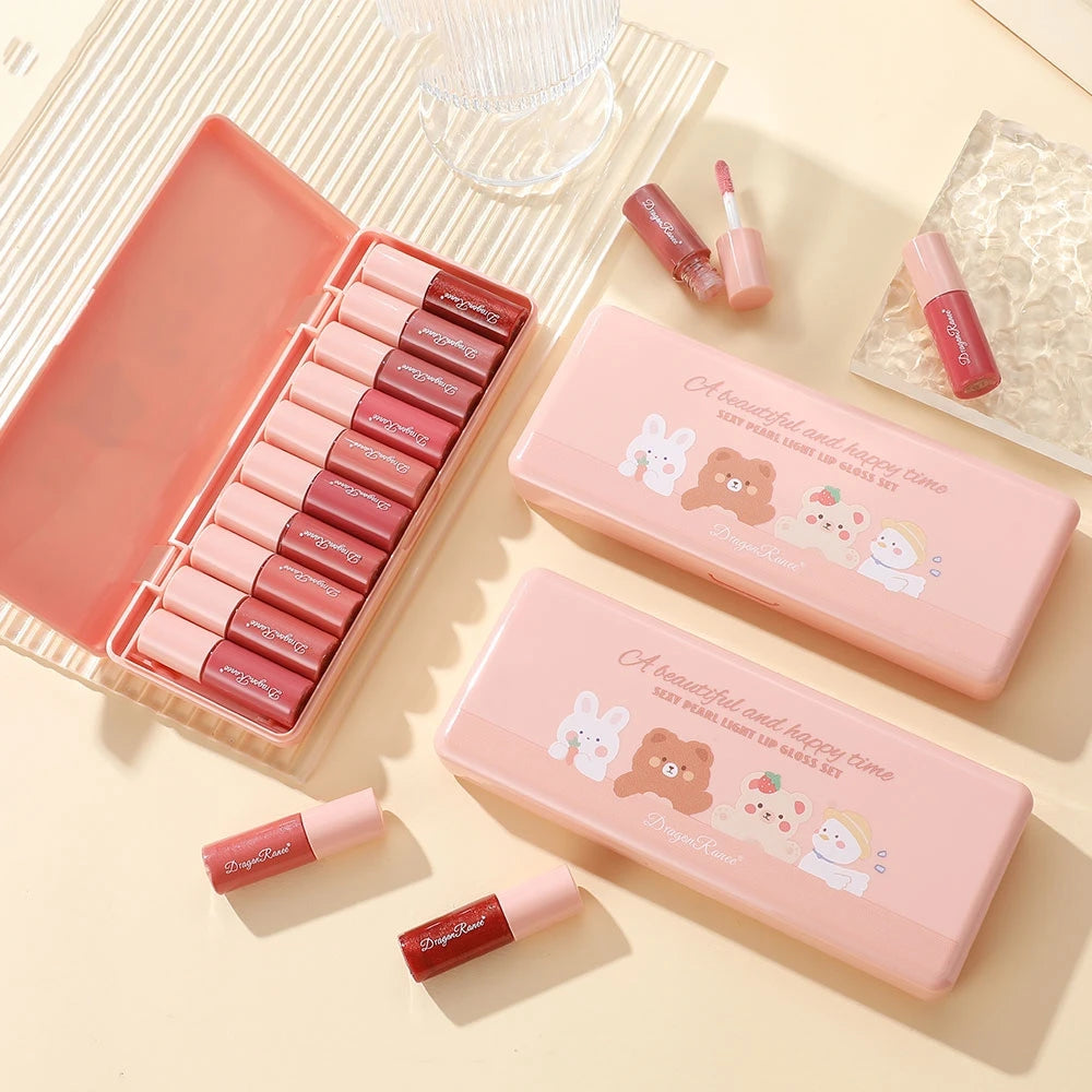 Dragon Ranee 10-Piece Glitter Lip Gloss Set