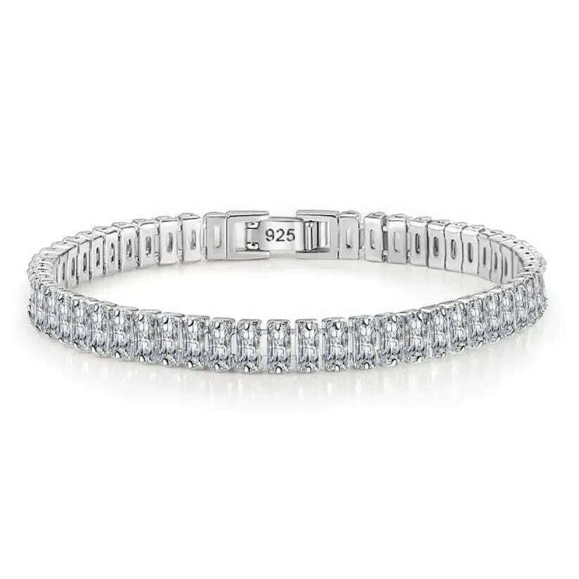3MM D VVS Moissanite Tennis Bracelet S925 Wedding Gift
