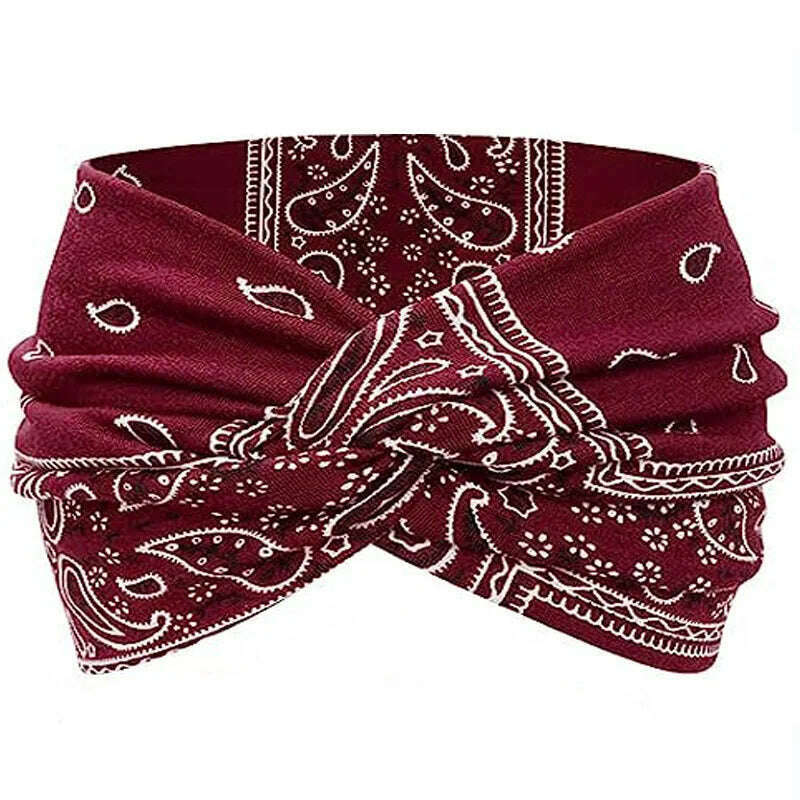 Leopard Print Yoga Headband for Women