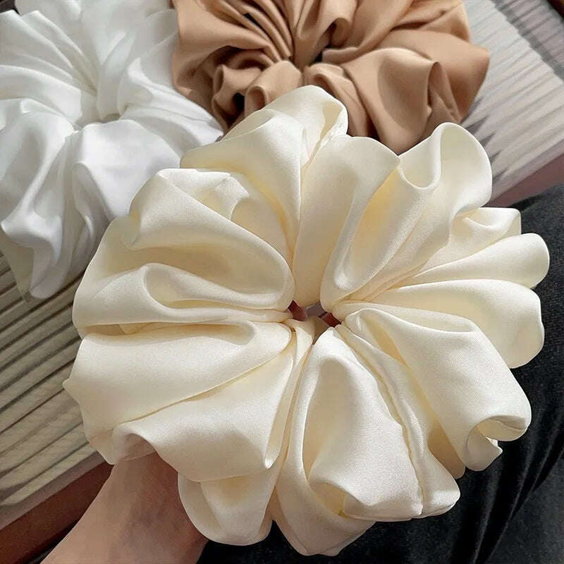 Oversize Satin Scrunchies Elastic Hair Bands