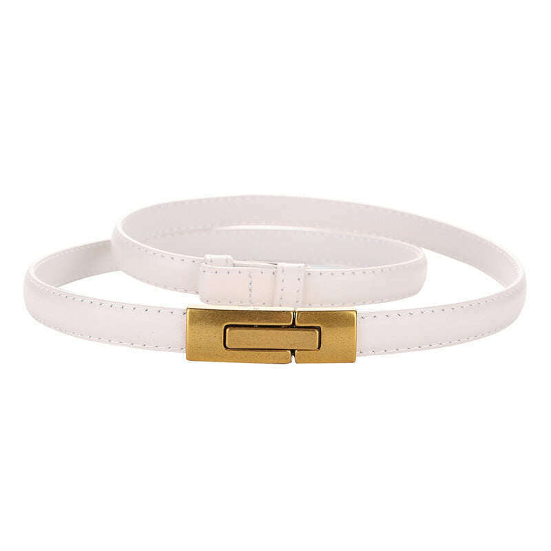 100% Natural Cowhide Genuine Leather Women’s Adjustable Belt