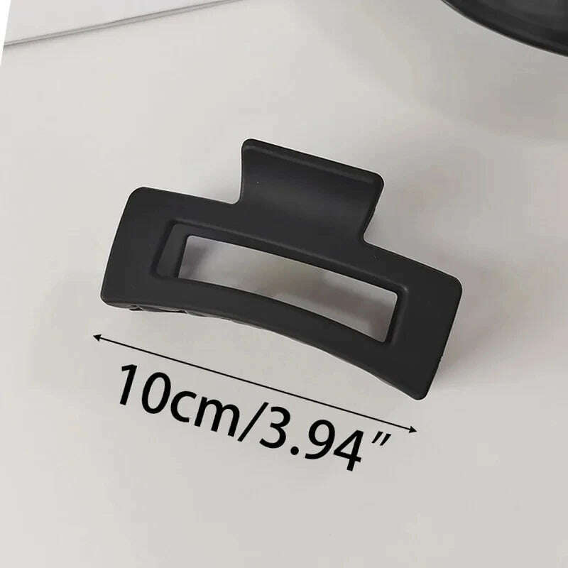 Large Black Letter Hair Clip