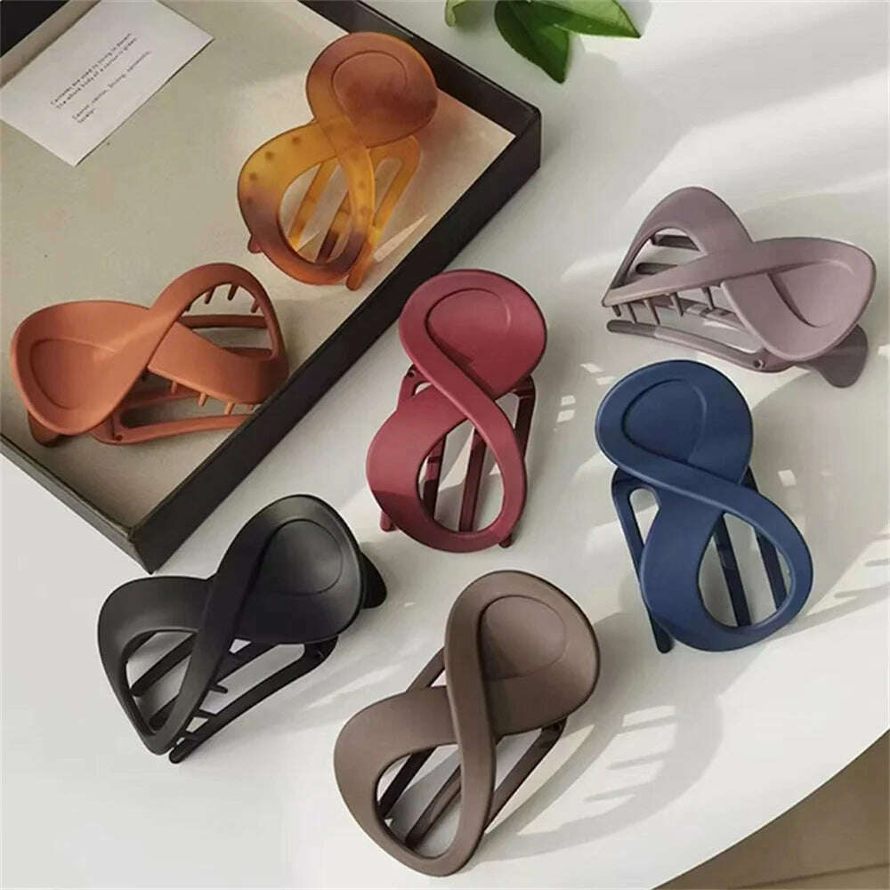 Frosted Leopard Hair Claw for Women