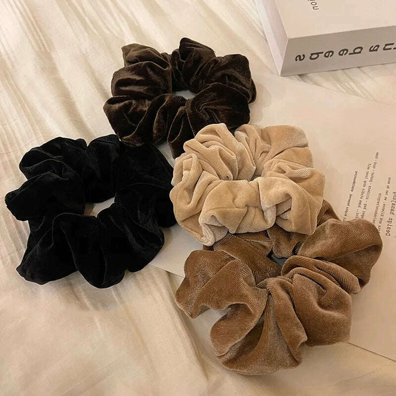 Large Velvet Hair Scrunchies