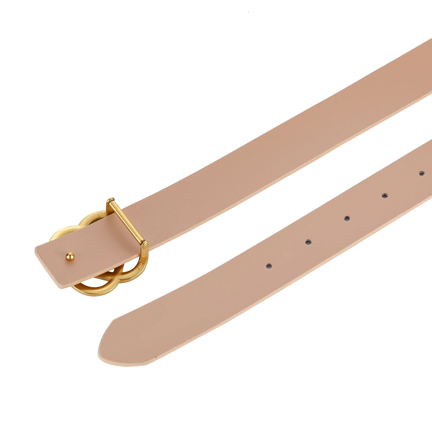 Women's Genuine Leather Belt with Flower Buckle