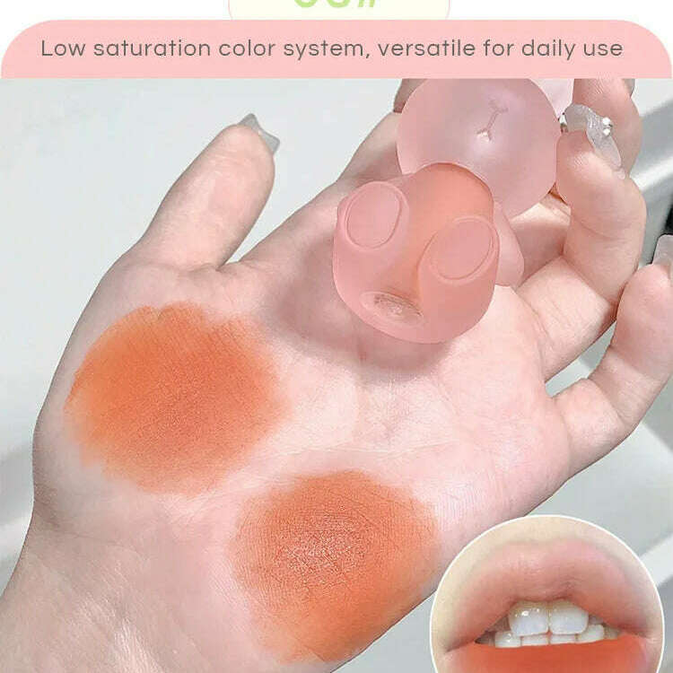 Gege Bear Rabbit Lip Glaze – Matte Velvet Lip Clay