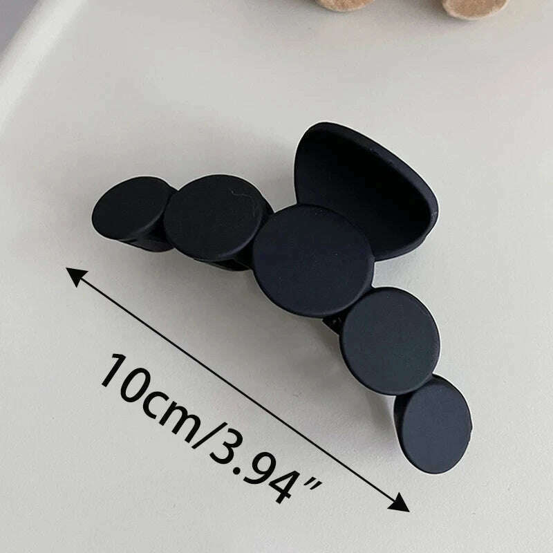 Large Black Letter Hair Clip