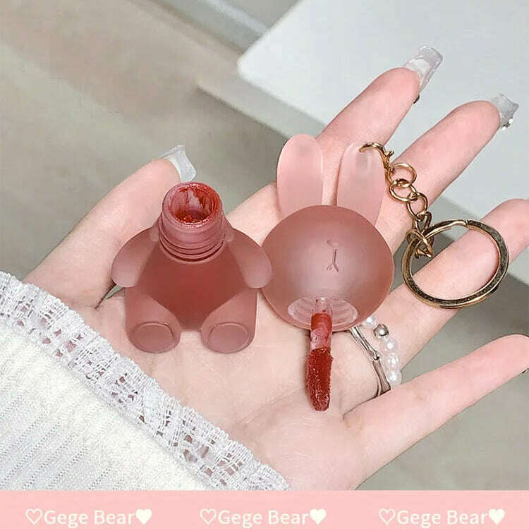 Gege Bear Rabbit Lip Glaze – Matte Velvet Lip Clay