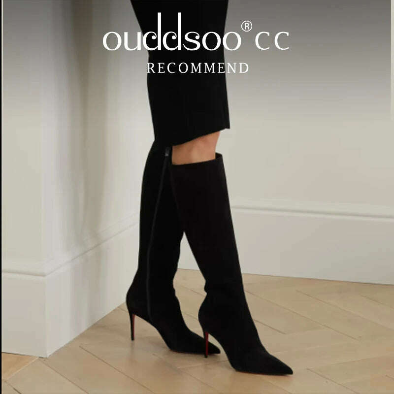 Ods Pointed Toe Knee High Boots