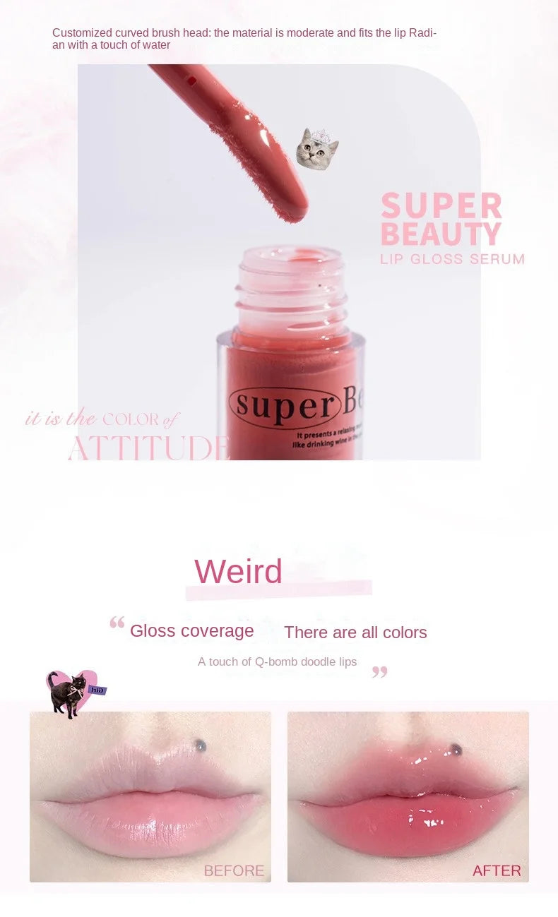FLORTTE Lip Plumper Gloss – Moisturizing Lip Oil