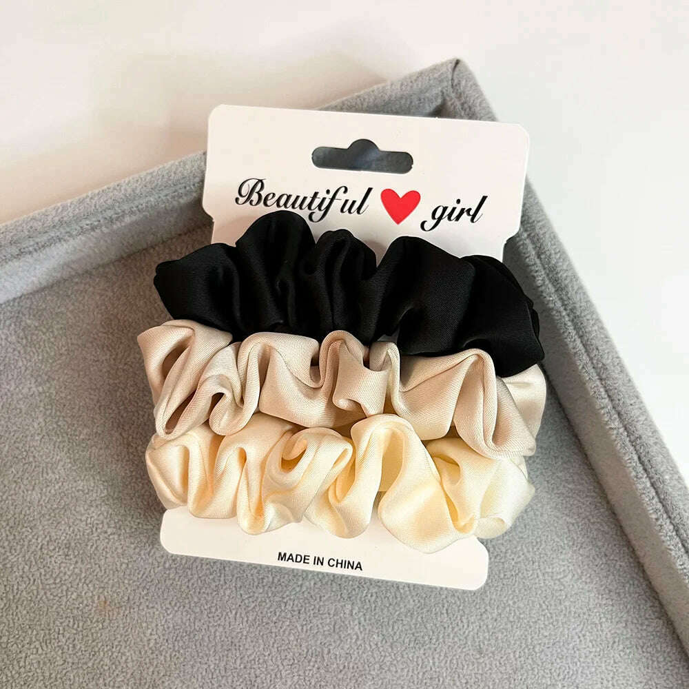 3PCS Corduroy Knitted Scrunchies Set for Women