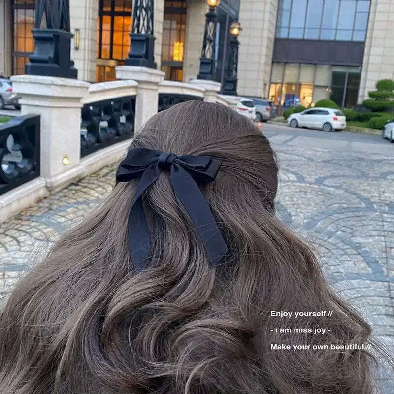 Elegant Fabric Hair Bow Hairpin