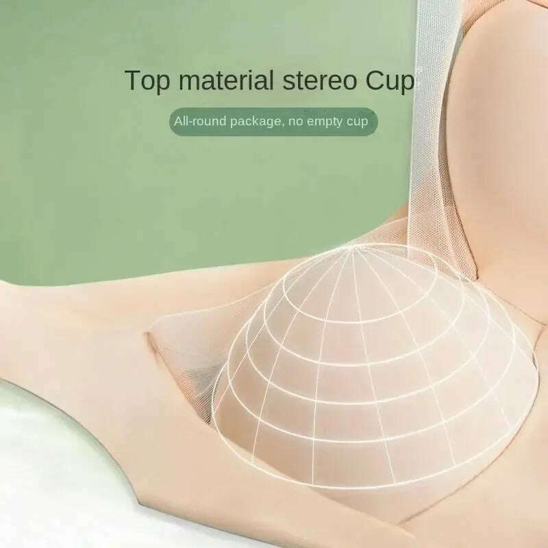 Seamless Large Size Bra: Anti-Sagging, Wire-Free, Comfortable - D&M Boutique