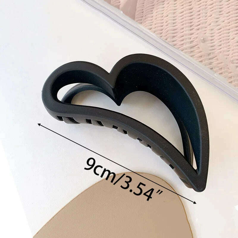 Large Black Letter Hair Clip