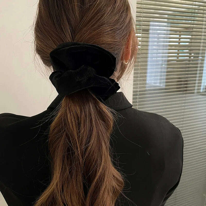 Large Velvet Hair Scrunchies