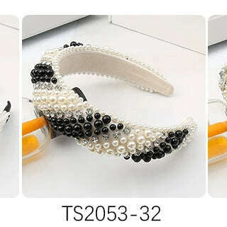 Hair Hoop with ABS Pearl Decoration for Women.