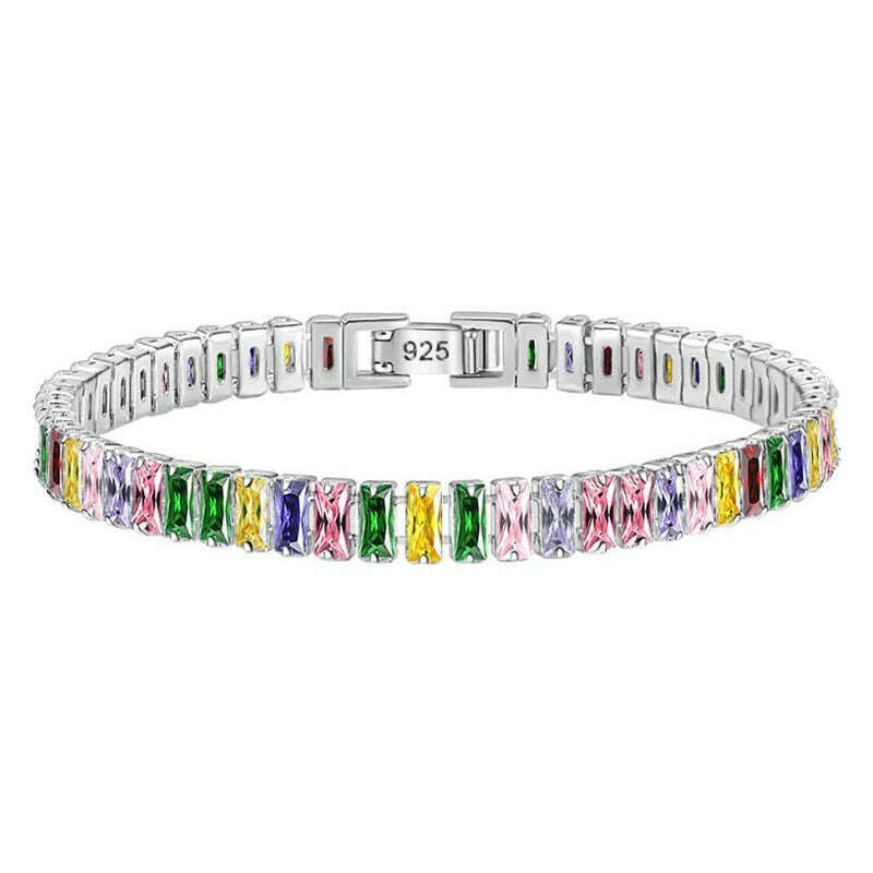 3MM D VVS Moissanite Tennis Bracelet S925 Wedding Gift