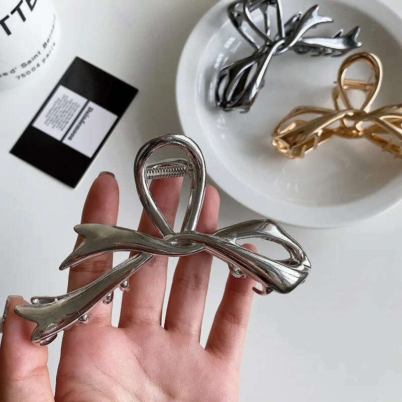 2024 Parcce Vintage Ribbon Bow Hair Claws