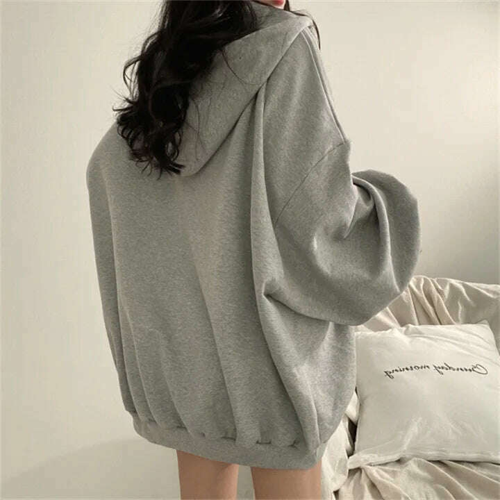 2024 Women's Oversized Casual Warm Zipper Hoodie Jacket - D&M Boutique