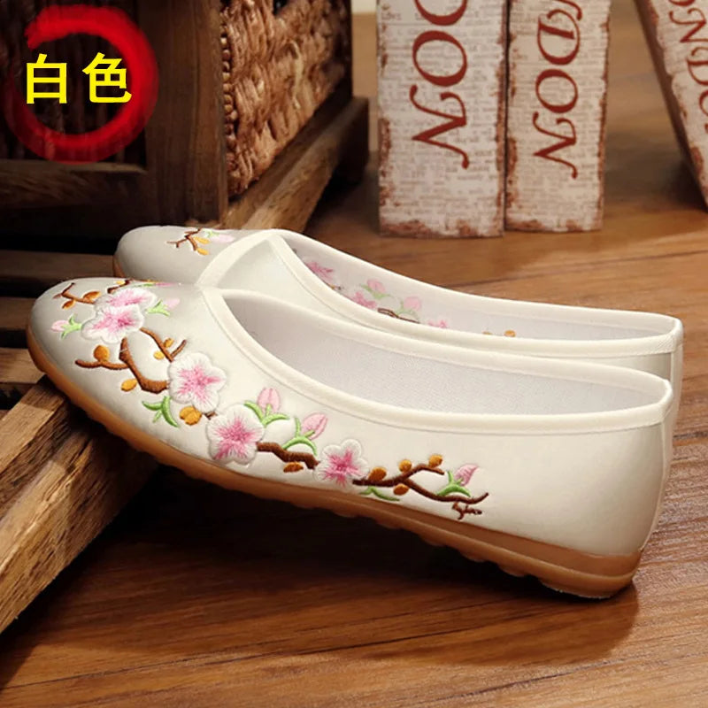 Comemore Embroidered Flats - Stylish & Comfortable