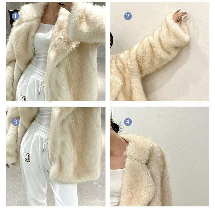 Lautaro Winter Loose Faux Fur Coat for Women – Luxury & Comfort