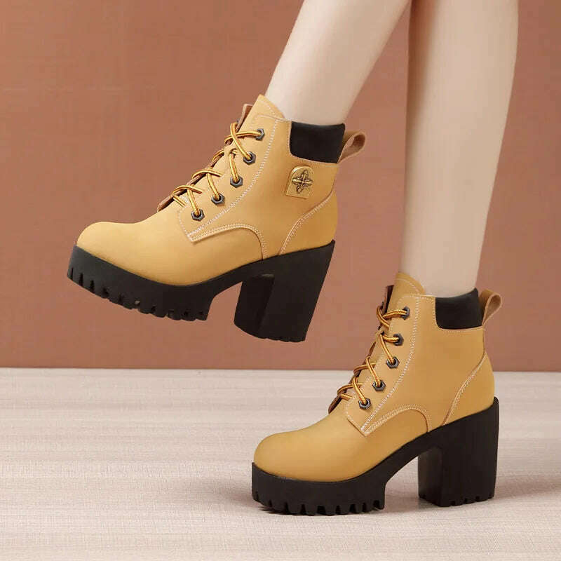 Elegant High Heel Ankle Boots for Women