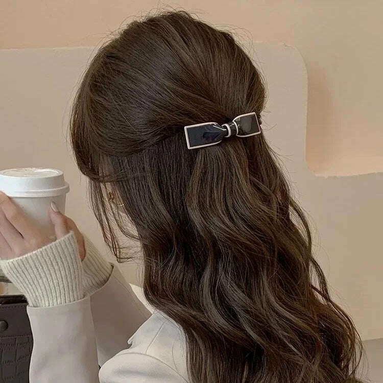 Simple and Elegant Bow Knot Cute Korean Hairpin