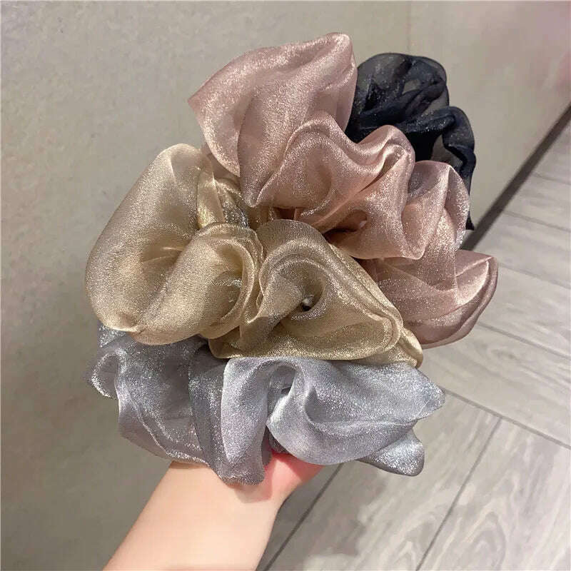 Summer Organza Silk Scrunchies