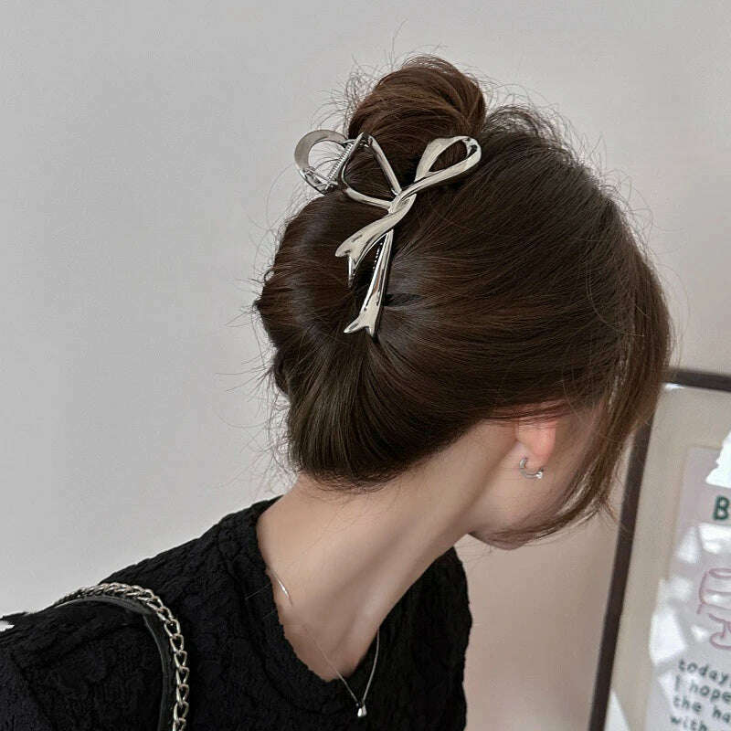 2024 Parcce Vintage Ribbon Bow Hair Claws