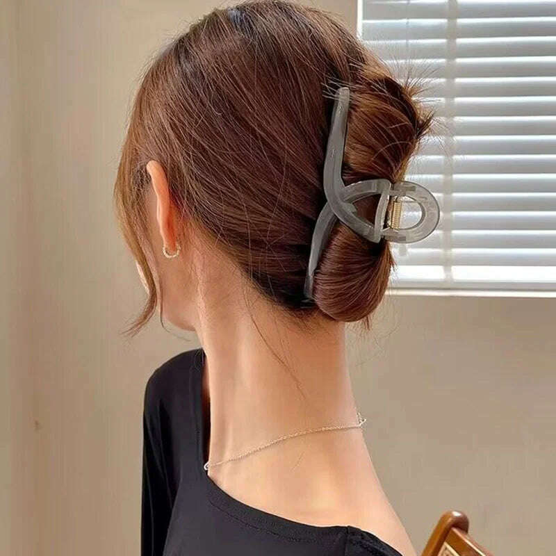 13cm Large Acrylic Geometric Hair Claw Clip for Women