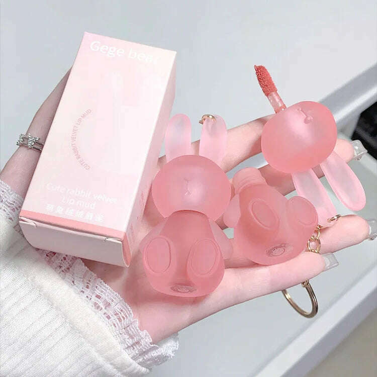 Gege Bear Rabbit Lip Glaze – Matte Velvet Lip Clay