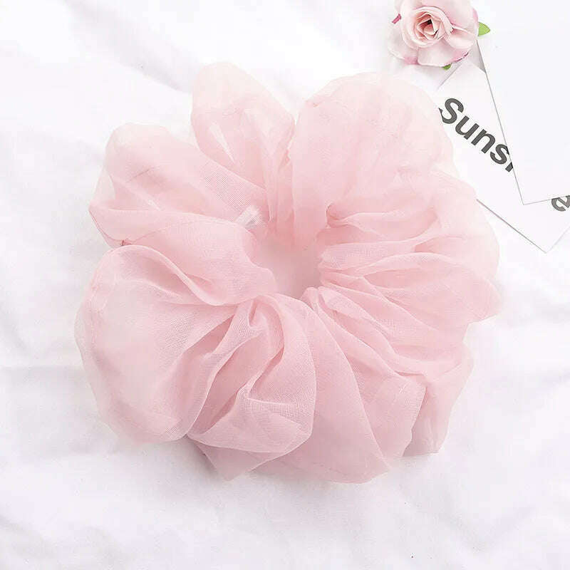 Summer Organza Silk Scrunchies