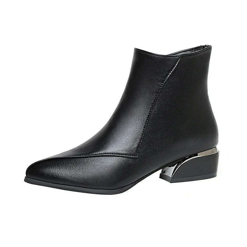 YTJZSLLL Women's Pointed Toe Ankle Boots