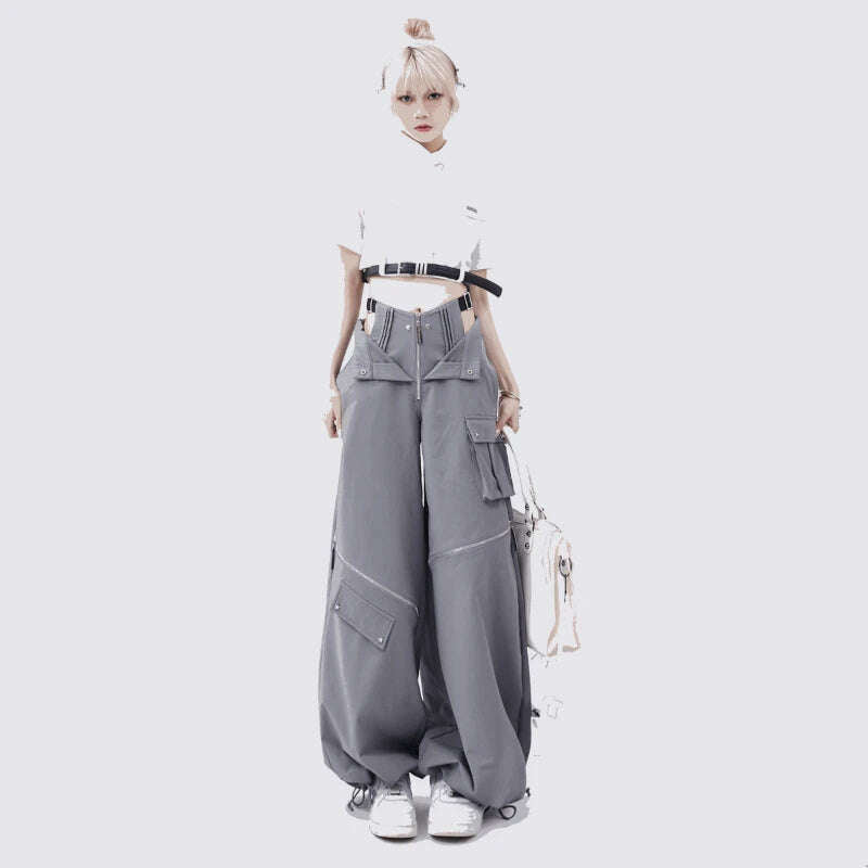 Spicy Girl Hollow Out Workwear Pants