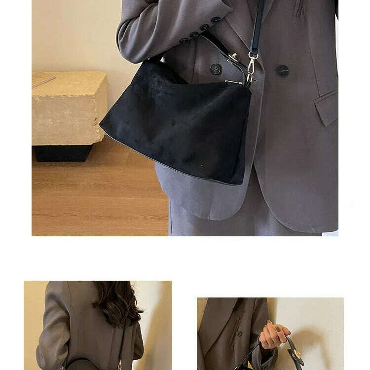 2024 Advanced Retro Textured Shoulder Bag - Large Capacity