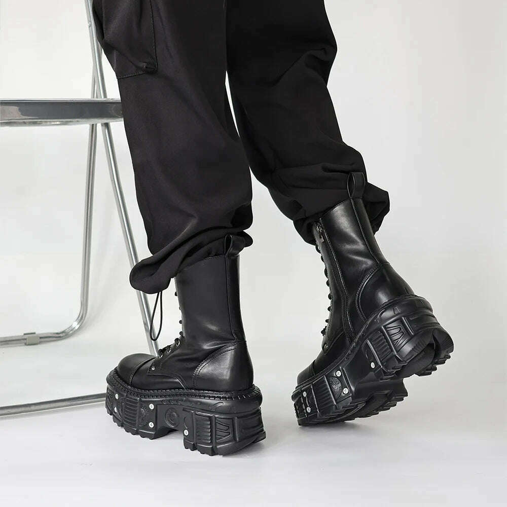 2024 U-DOUBLE Women's Punk Platform Ankle Boots