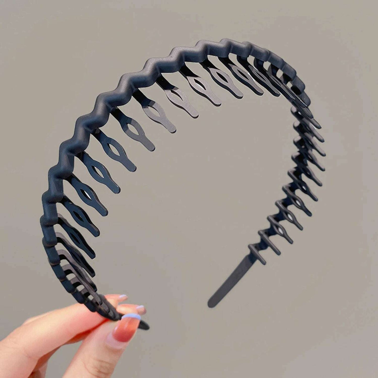Unisex Metal Wavy Spring Hair Hoop.