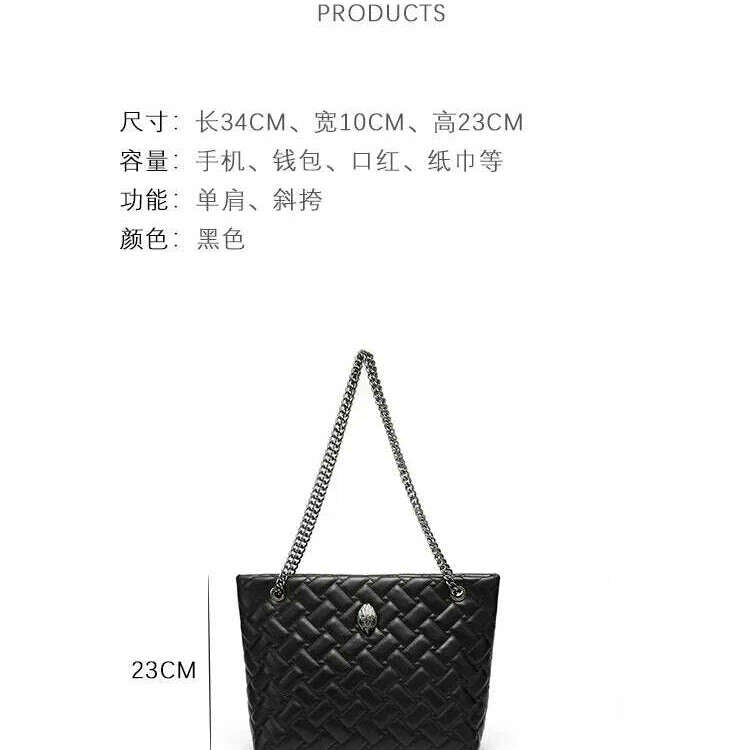 Kurt Geiger London women's luxury tote with eagle head