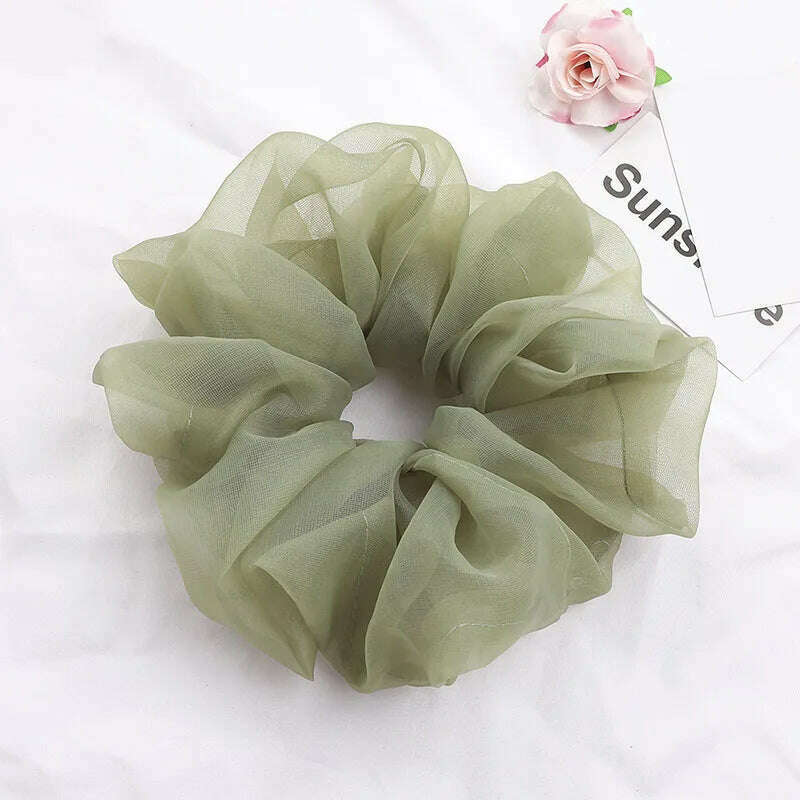 Summer Organza Silk Scrunchies