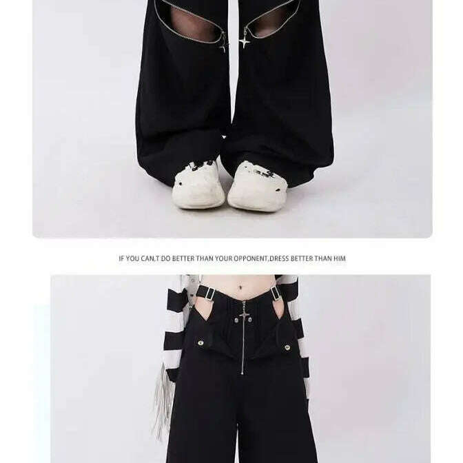 Spicy Girl Hollow Out Workwear Pants