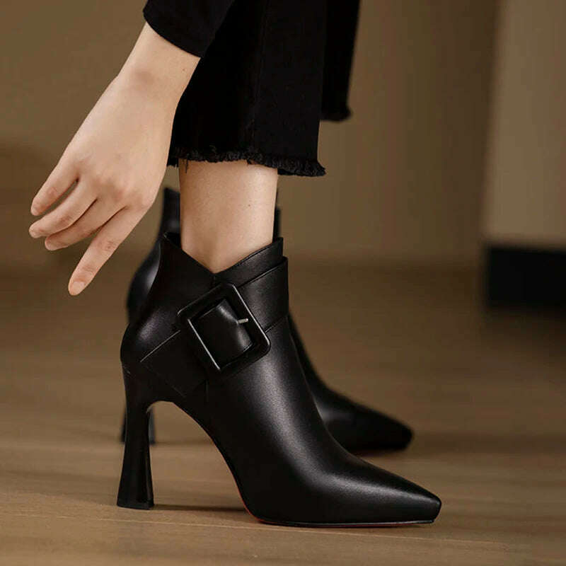 JMPRS Women's High Heel Ankle Boots